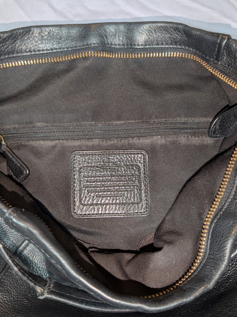 Coach Black Leather Hobo Bag - Picture 7 of 14